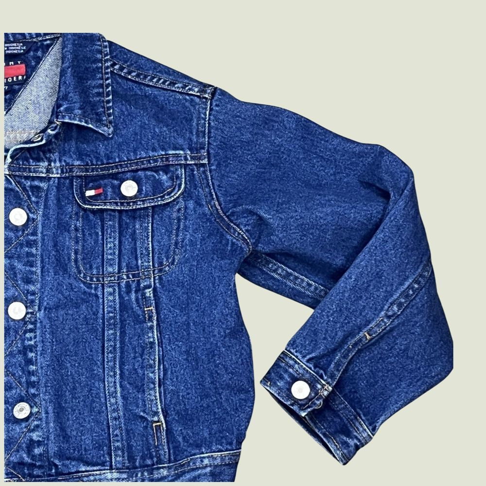 Vintage Tommy Hilfiger Girl's Jean Jacket Size 7 - Picture 7 of 13